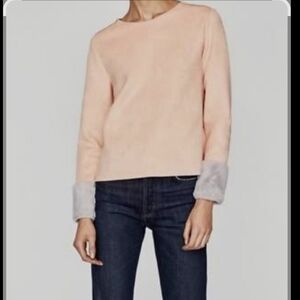 ZARA FAUX SUEDE TOP SIZE SMALL